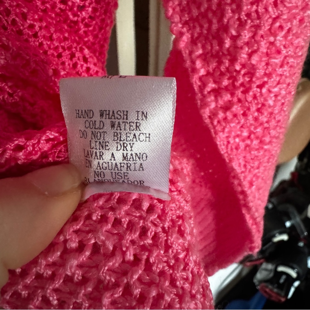 Women’s Medium Pink La Miel Knit Sweater - Picture 5 of 8